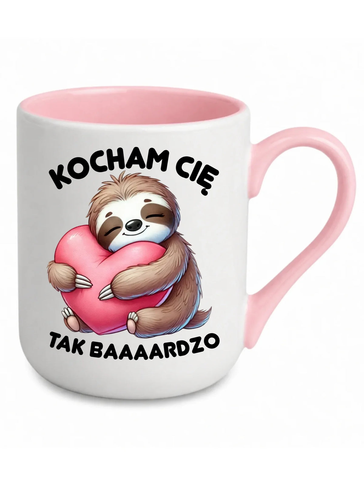 Kubek elegant - Leniwiec Kocham Cię tak baaaardzo W16