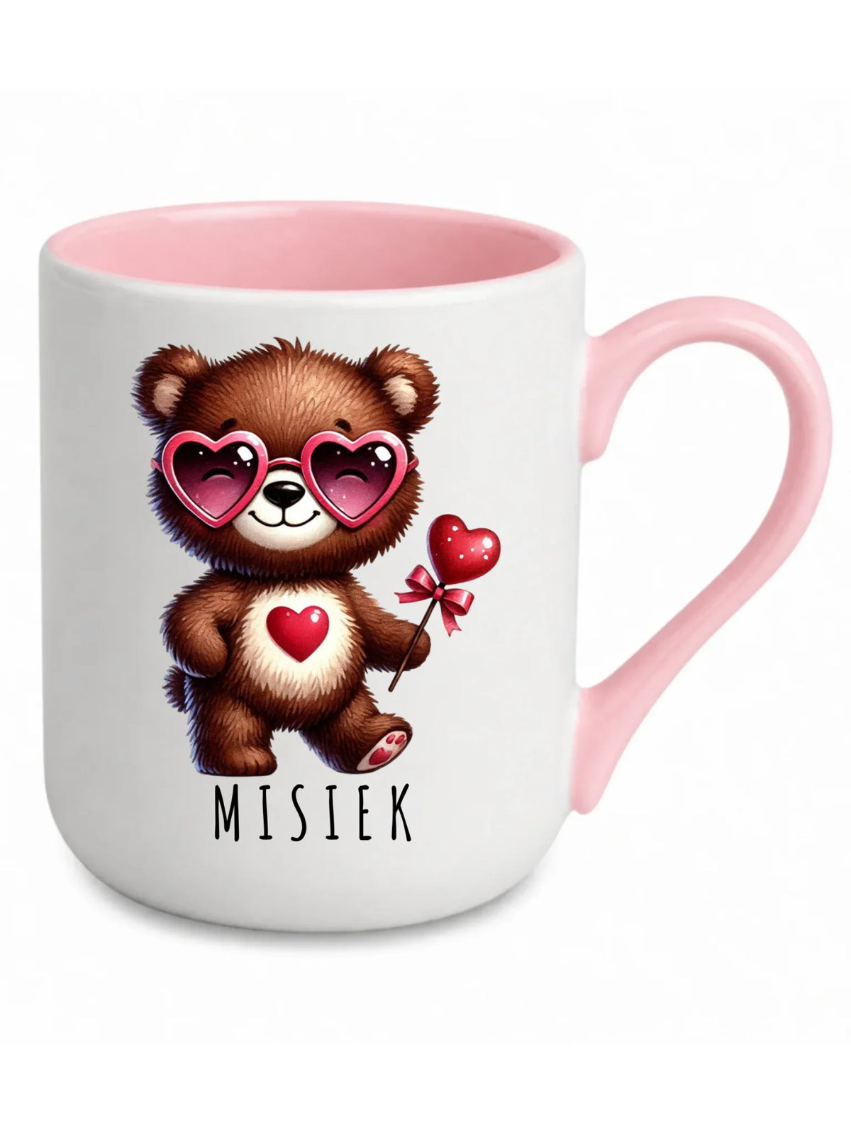 Kubek elegant - Misiek z sercem W34