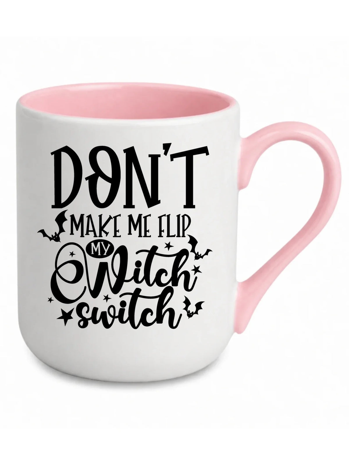 Kubek elegant na Halloween - Don't make me flip my witch switch - śmieszny HL11