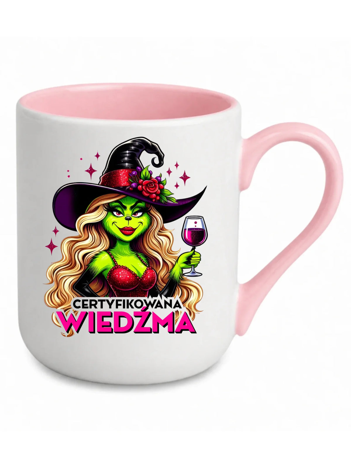 Kubek elegant - Certyfikowana wiedźma - śmieszny HL13