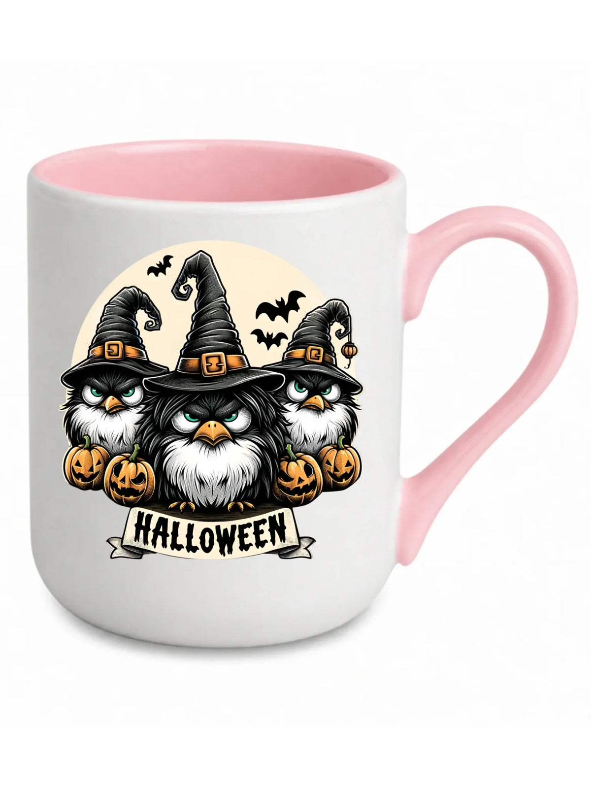 Kubek elegant na Halloween - Upiorne sowy wiedźmy HL15