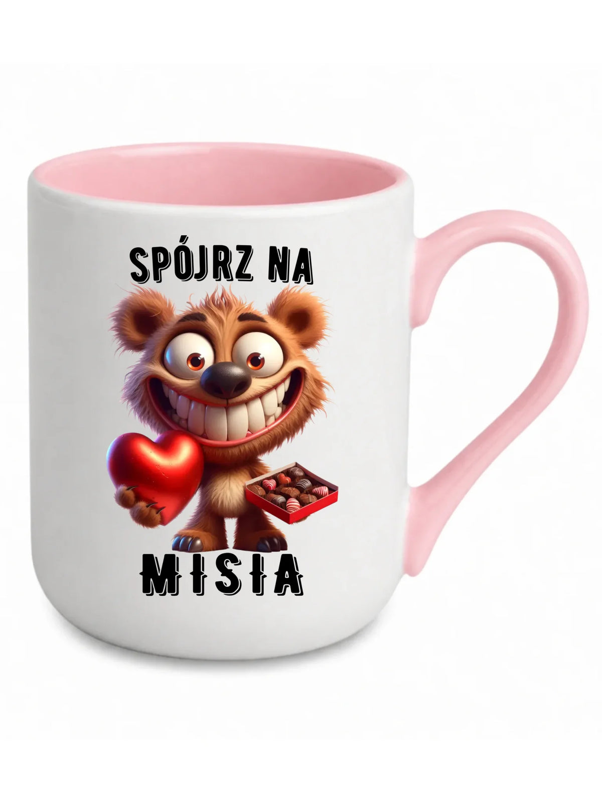 Kubek elegant na Walentynki - Spójrz na Misia W31