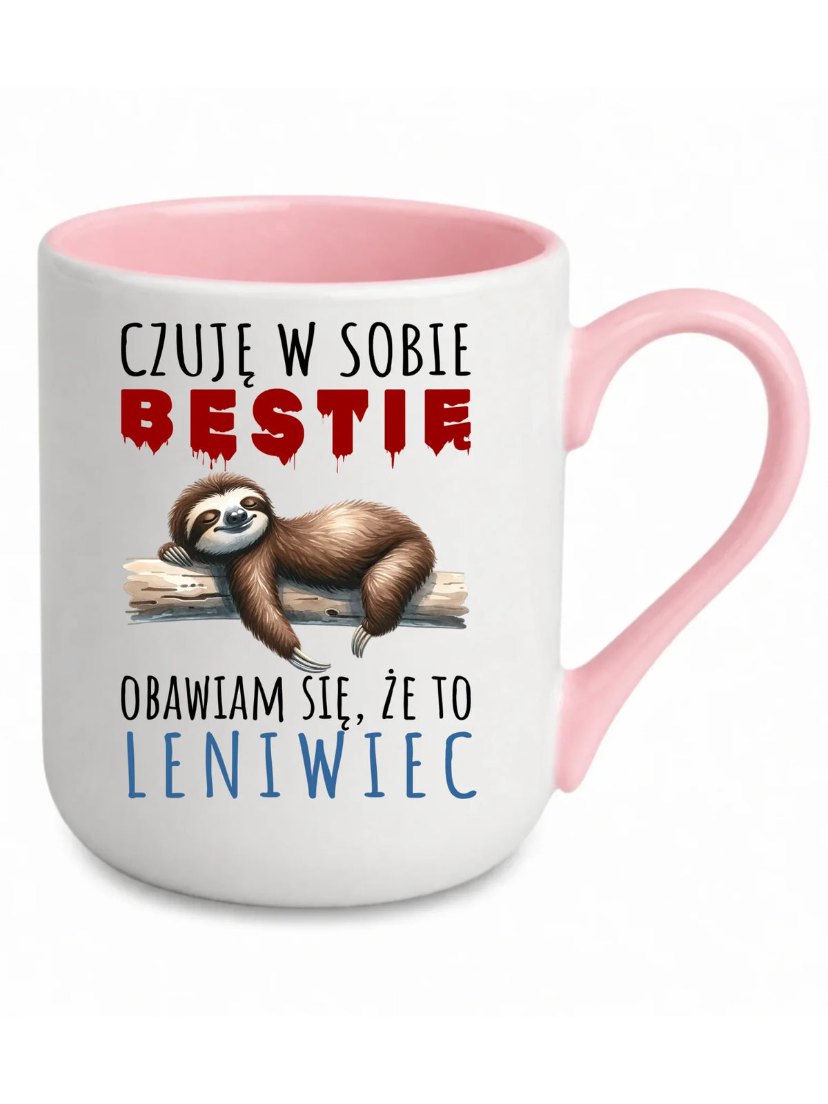 Kubek elegant – Czuję w sobie bestię, obawiam się że to leniwiec – prezent DCH26