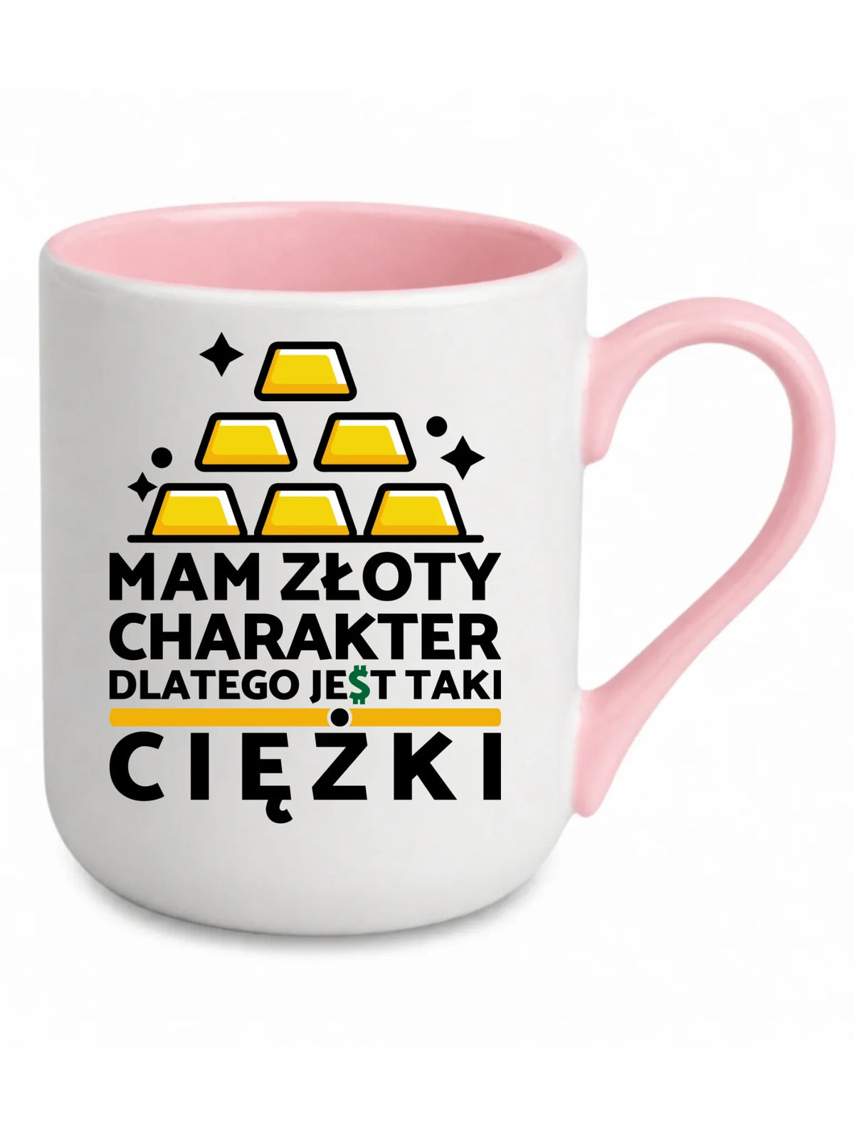 Kubek elegant - prezent dla chłopaka - Złoty charakter DCH16
