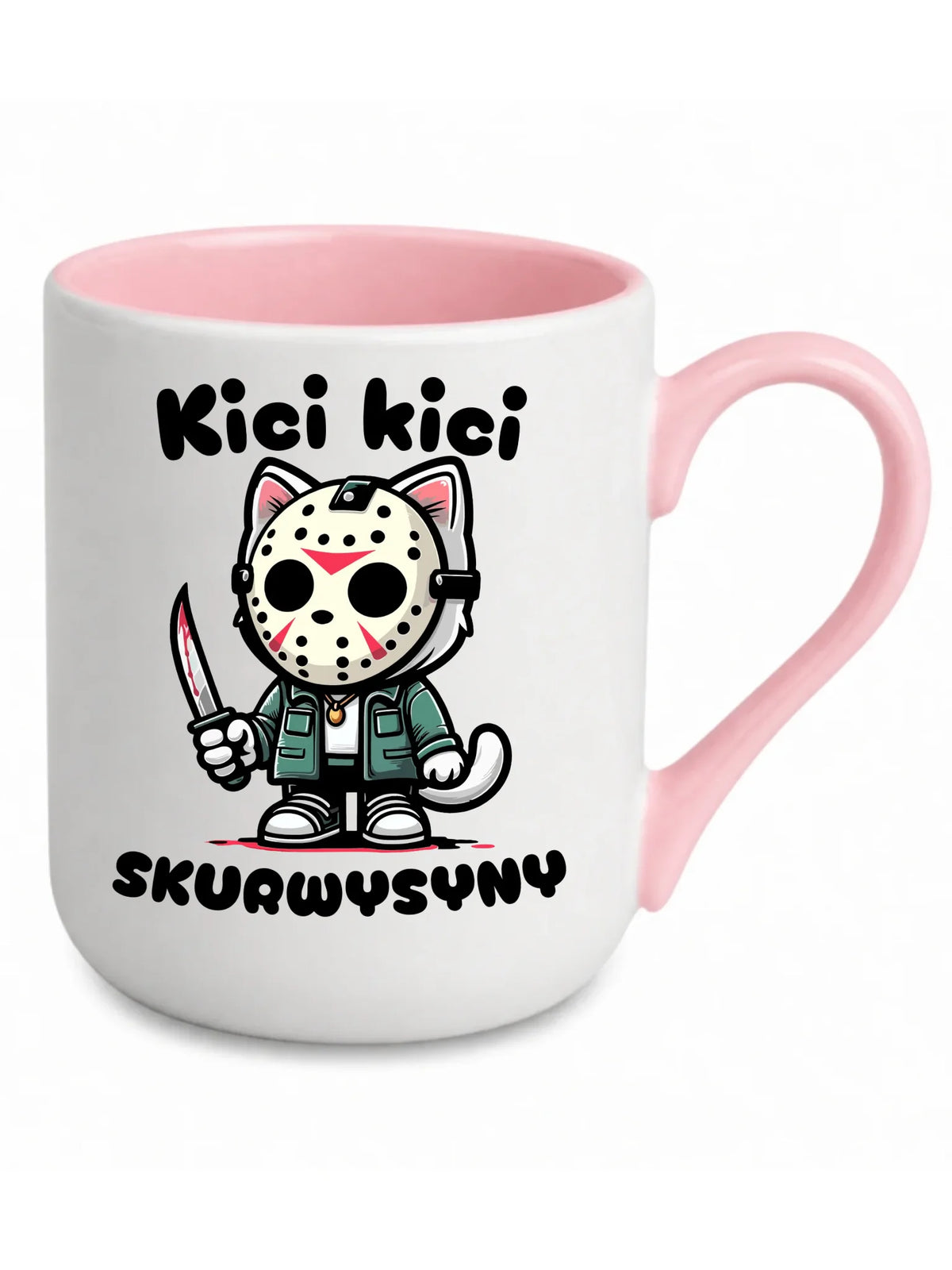 Kubek elegant na Halloween - Kici kici sk*rwysyny - bez cenzury HL28
