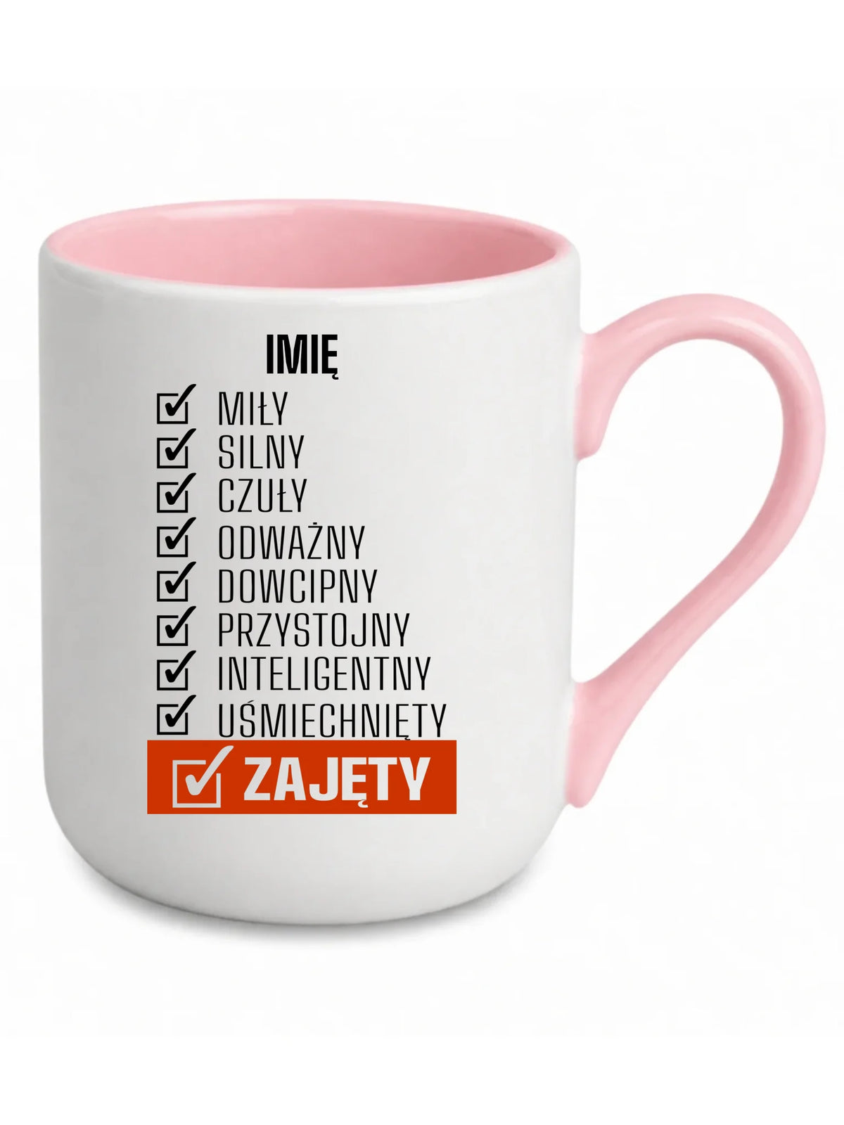Kubek elegant - Zajęty prezent dla chłopaka męża narzeczonego - personalizowany DCH05