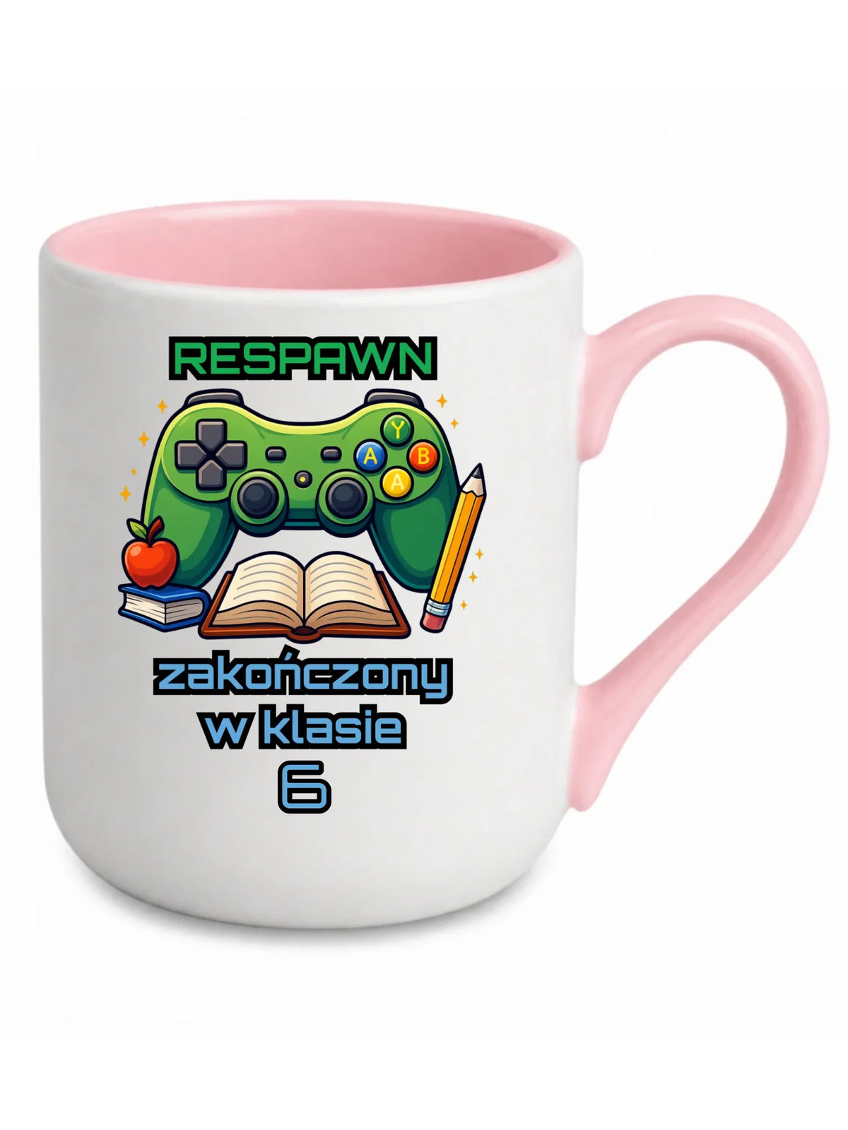 Kubek elegant szkolny - Respawn - gamer do szkoły - personalizowany SZ18