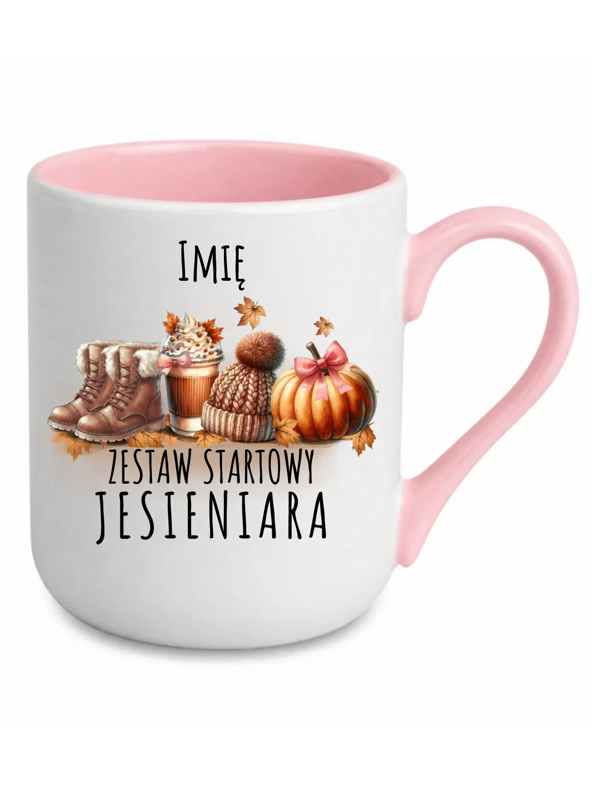 Kubek elegant jesieniara – Zestaw startowy - personalizowany JS05