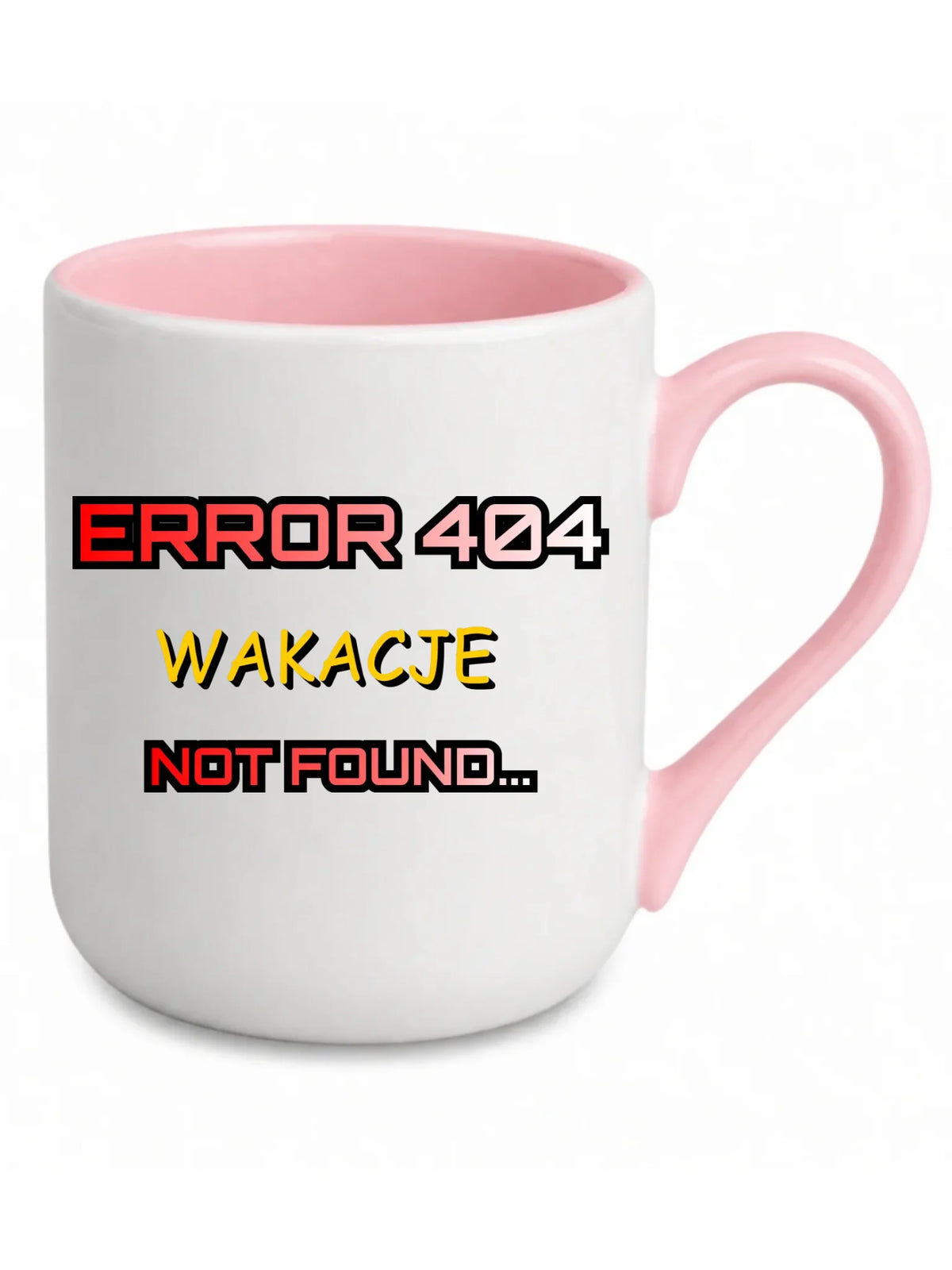 Kubek elegant szkolny - Error 404 - śmieszny SZ15