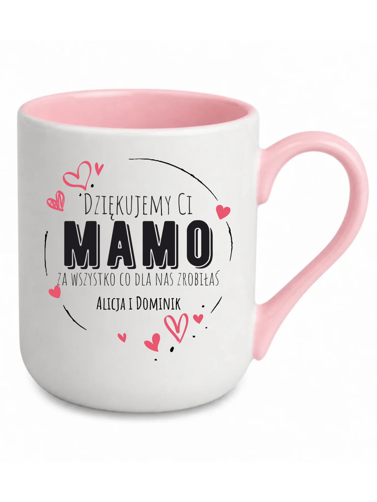 Kubek elegant dla mamy - Dziękujemy Ci Mamo - personalizowany DM43