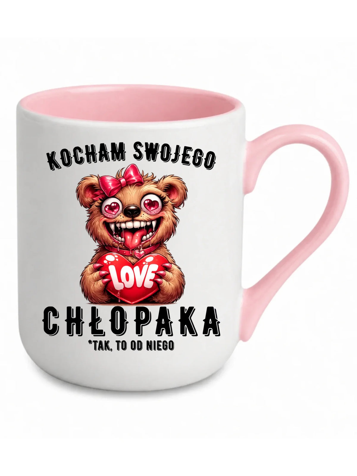 Kubek elegant dla dziewczyny - Kocham swojego chłopaka W89