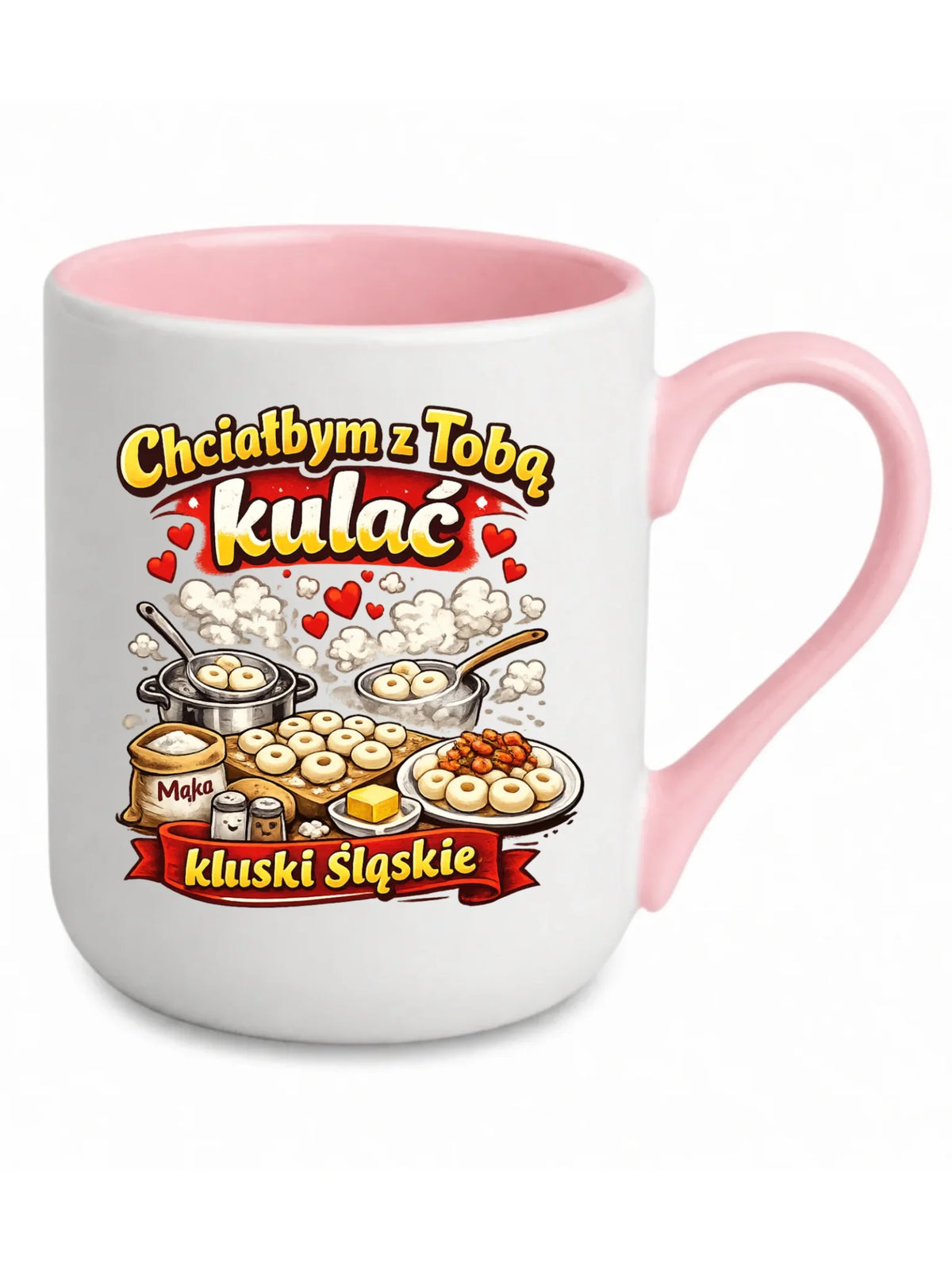 Kubek elegant - Chciałbym z Tobą kulać kluski śląskie W90