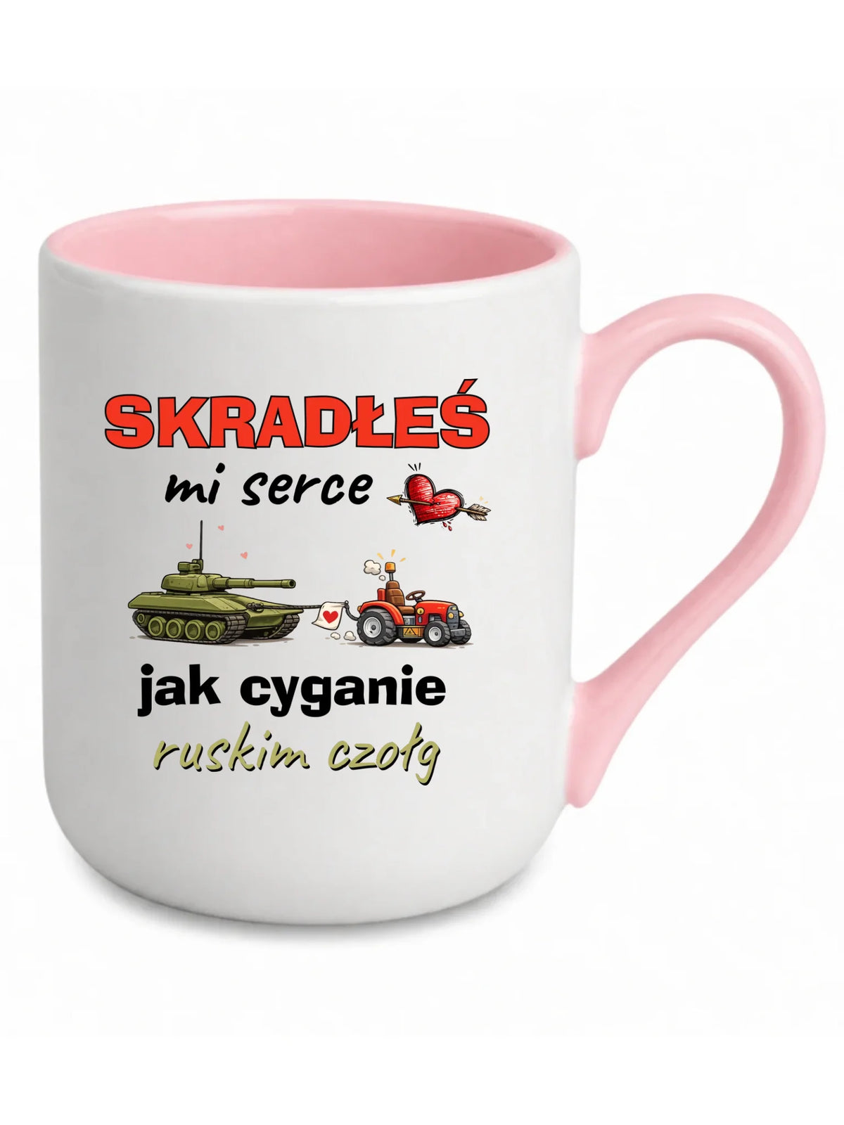Kubek elegant - Skradłeś mi serce jak cyganie ruskim czołg W77