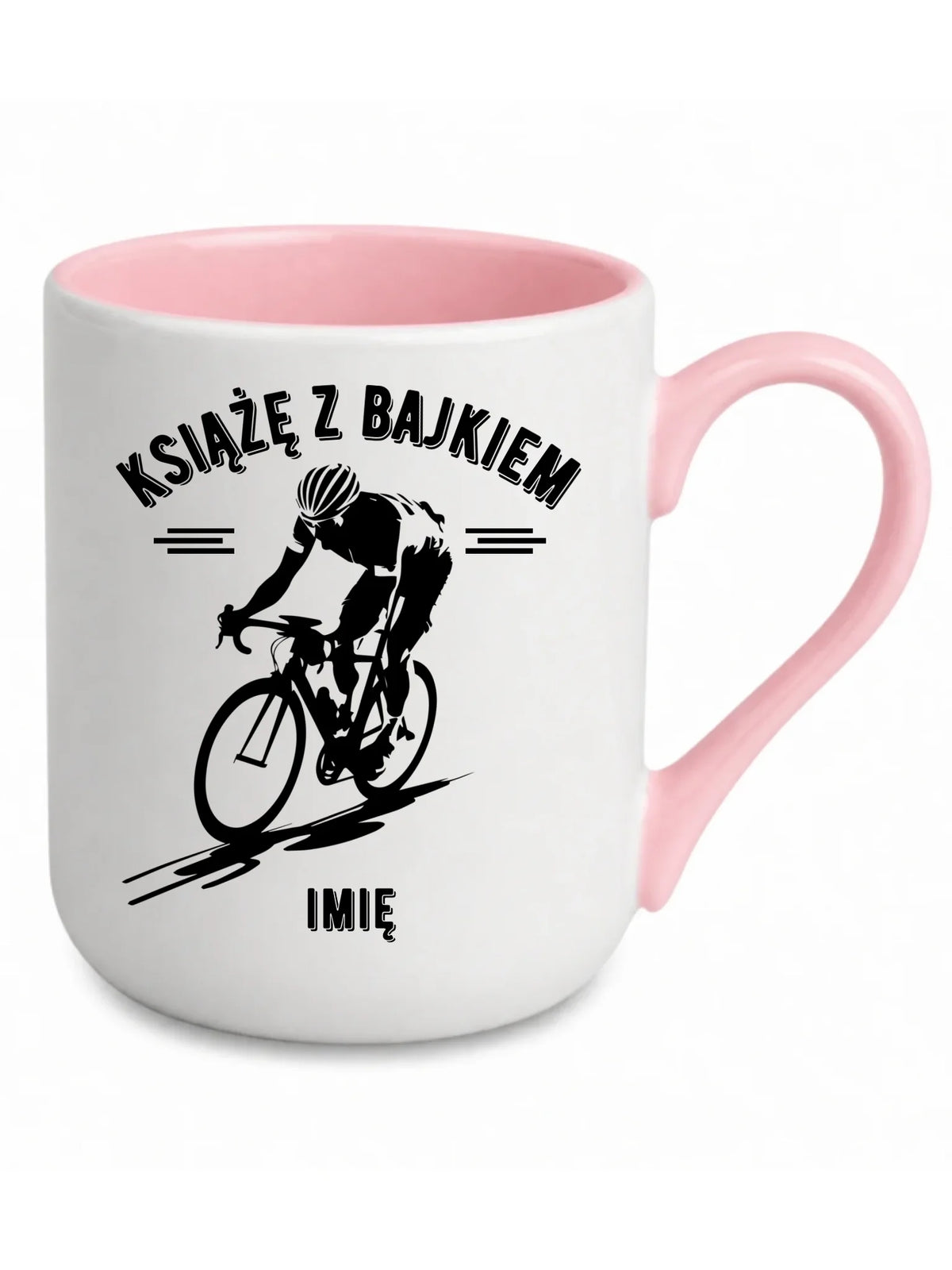 Kubek elegant dla rowerzysty - Książę z bajkiem - personalizowany HR01