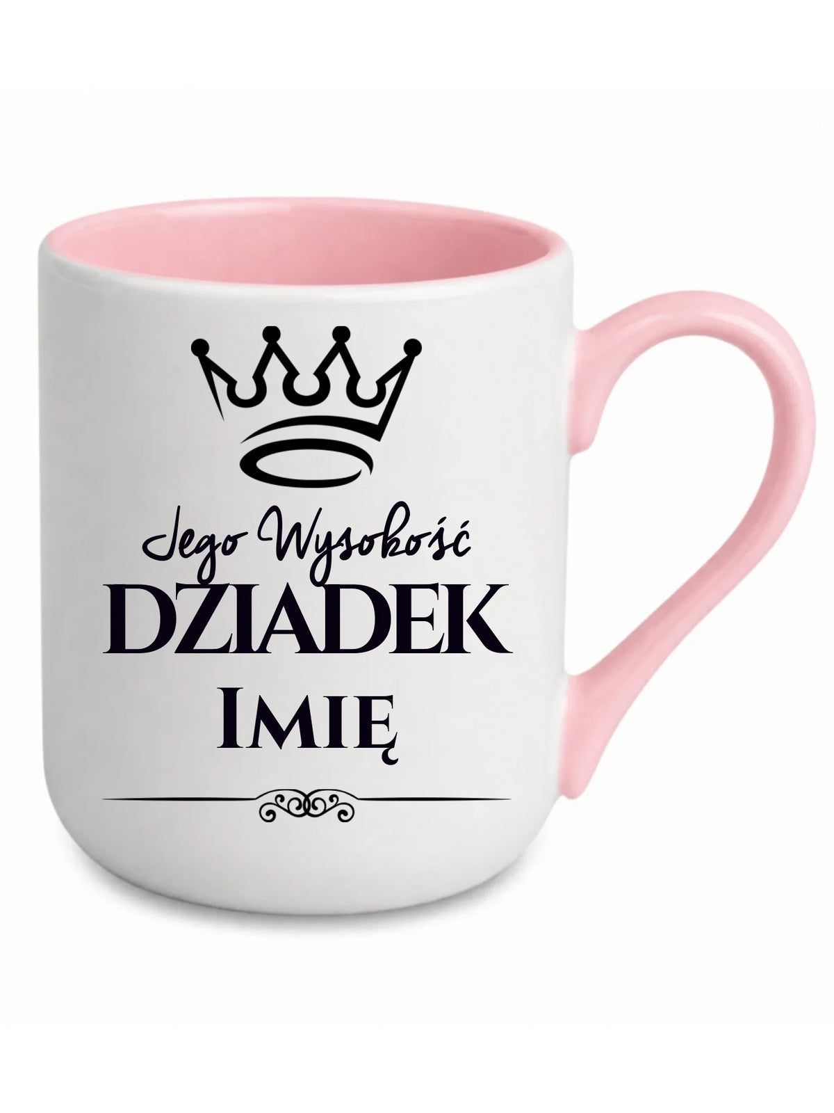 Kubek elegant dla dziadka - Jego Wysokość dziadek - personalizowany D11