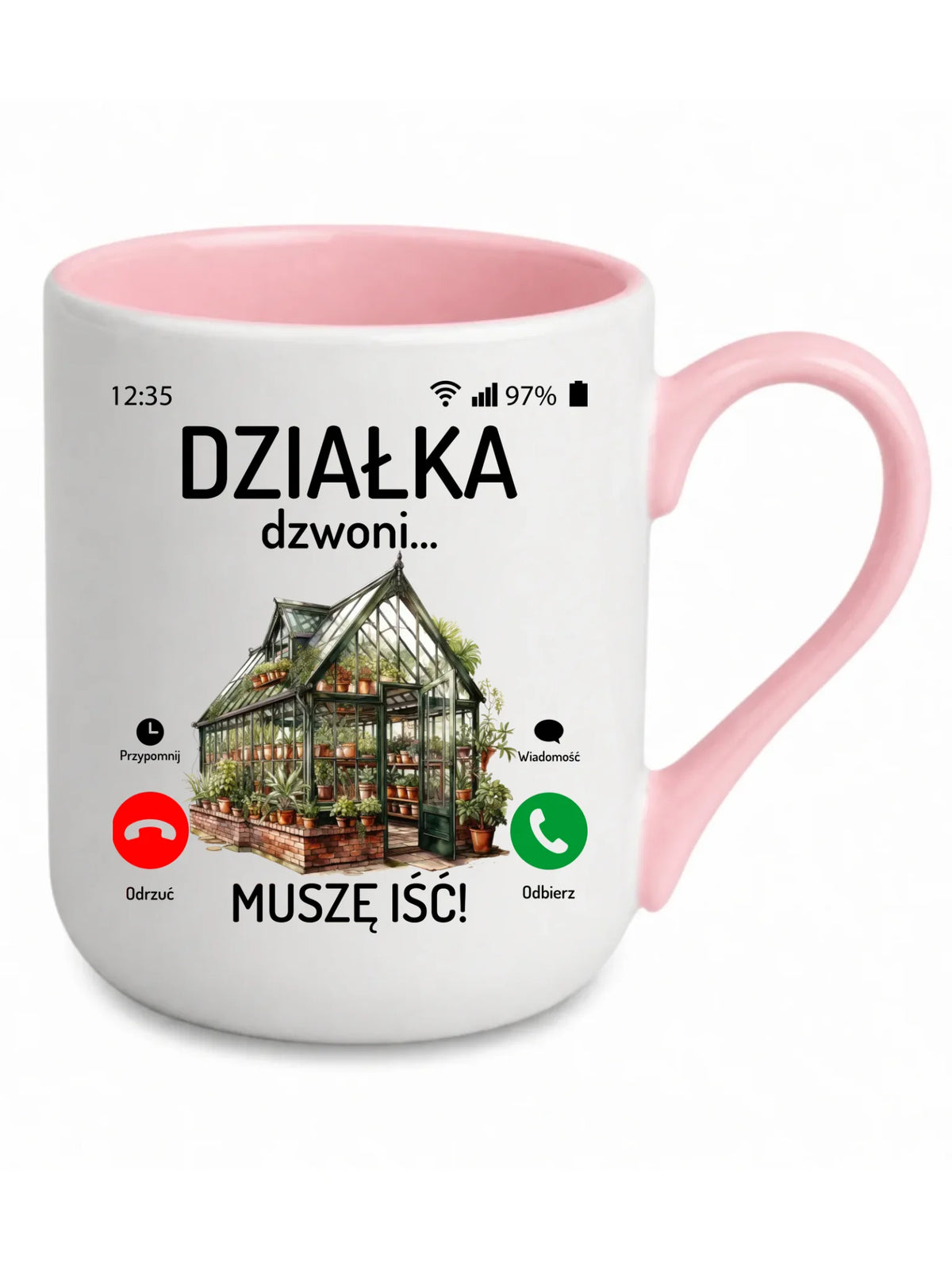 Kubek elegant dla babci - Działka dzwoni muszę iść B41