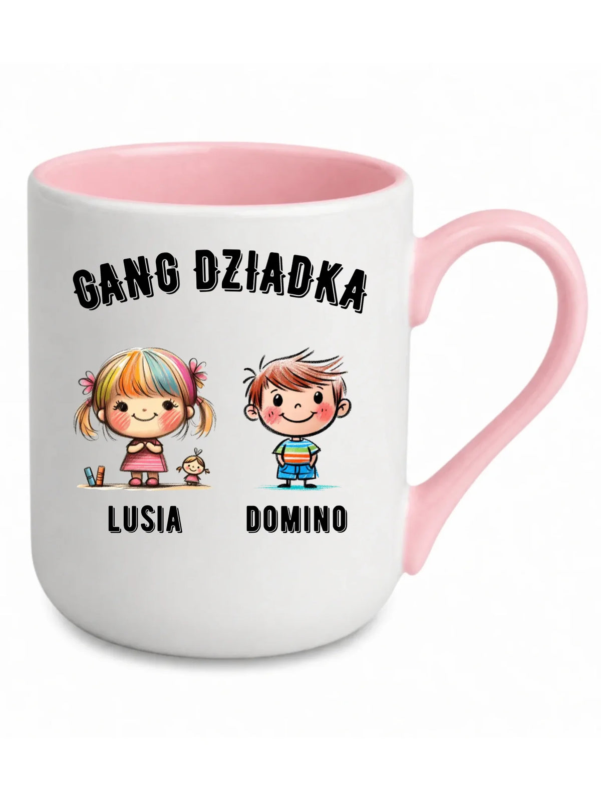 Kubek elegant dla dziadka - Gang Dziadka imiona wnuków 2-6 - personalizowany D18