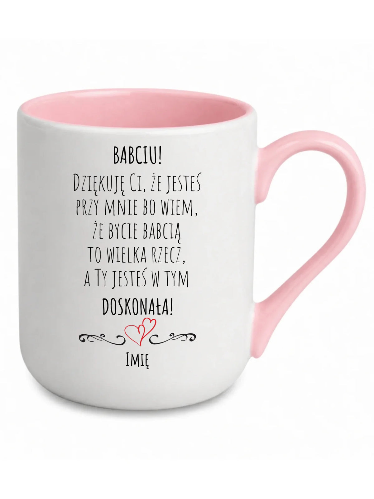 Kubek elegant dla babci - Babciu jesteś doskonała dedykacja - personalizowany B22