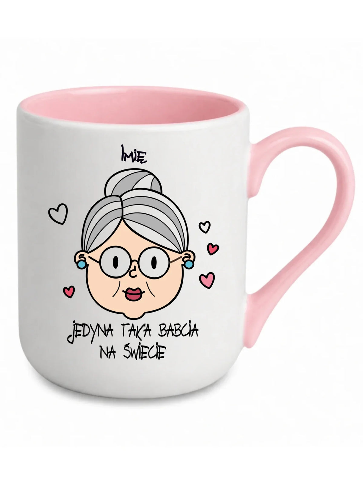 Kubek elegant dla babci - Jedyna taka babcia na świecie - personalizowany B15