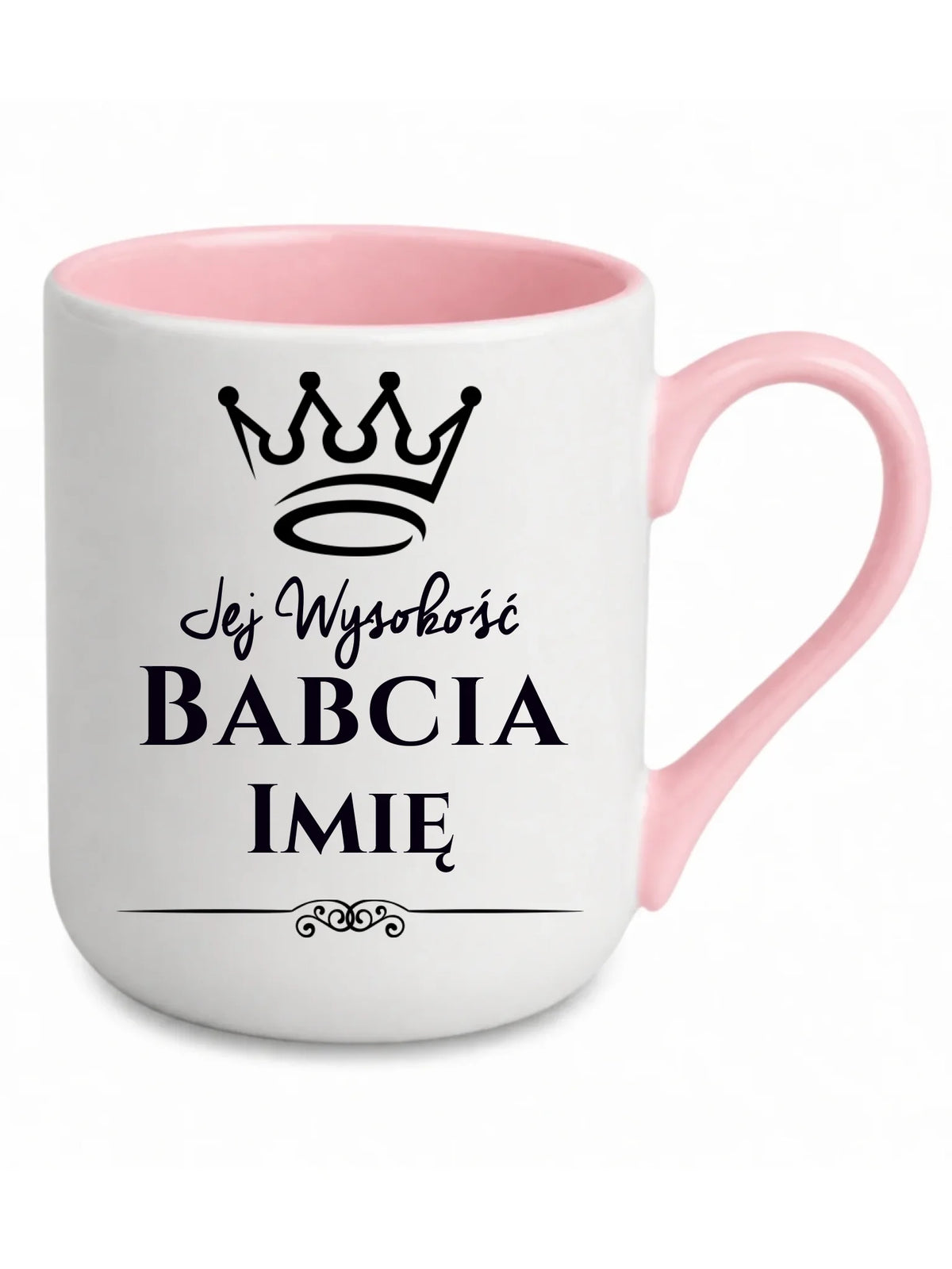 Kubek elegant dla babci - Jej Wysokość Babcia - personalizowany B11