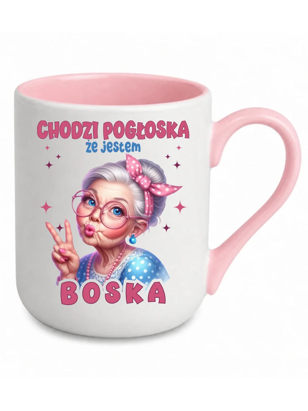 Kubek elegant dla babci - Chodzi pogłoska, że jestem boska B16