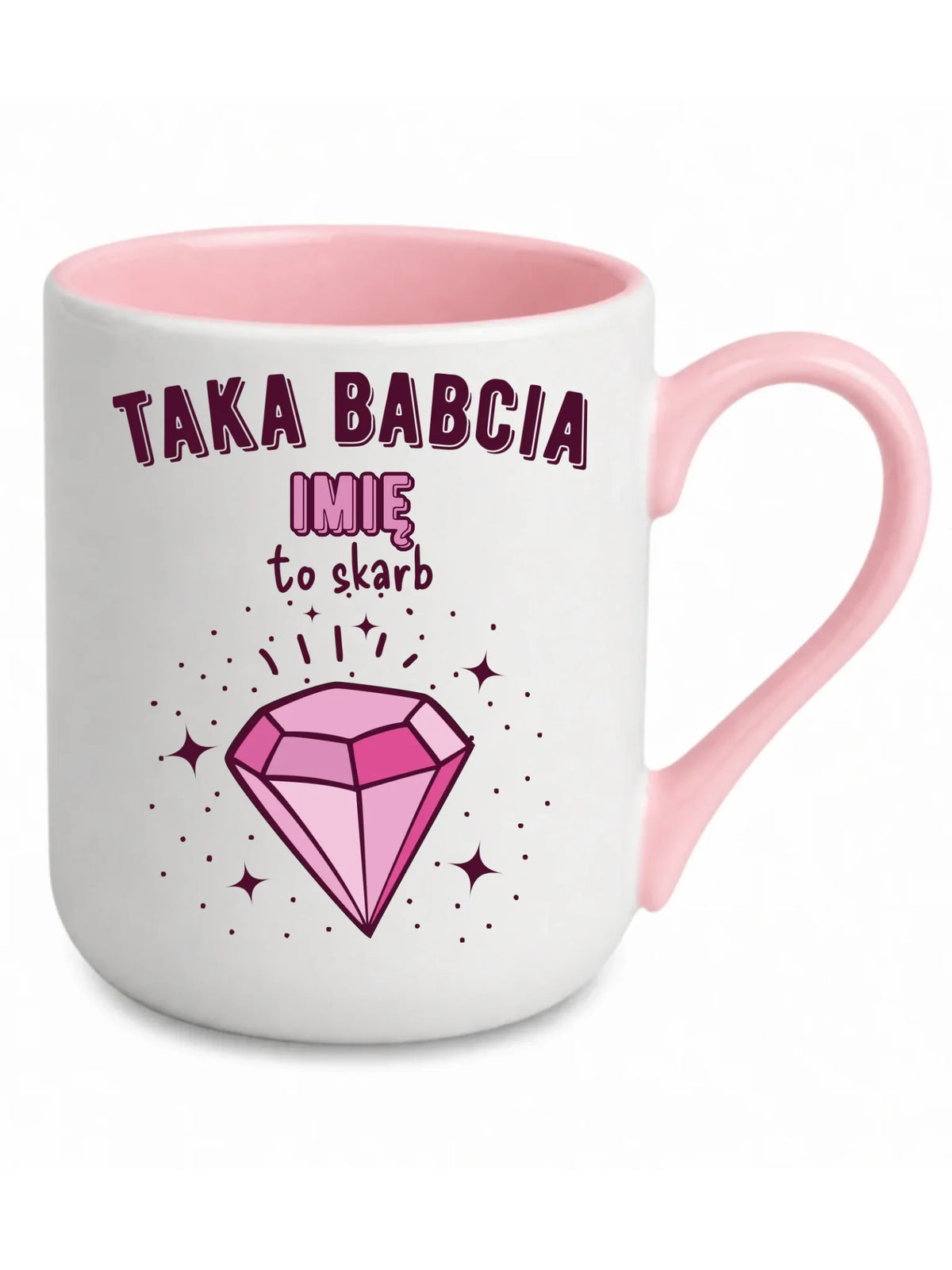 Kubek elegant dla babci - Taka Babcia to skarb - personalizowany B06