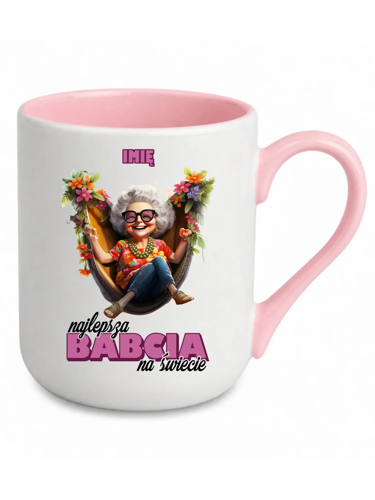 Kubek elegant dla babci - Najlepsza Babcia na świecie - personalizowany B14