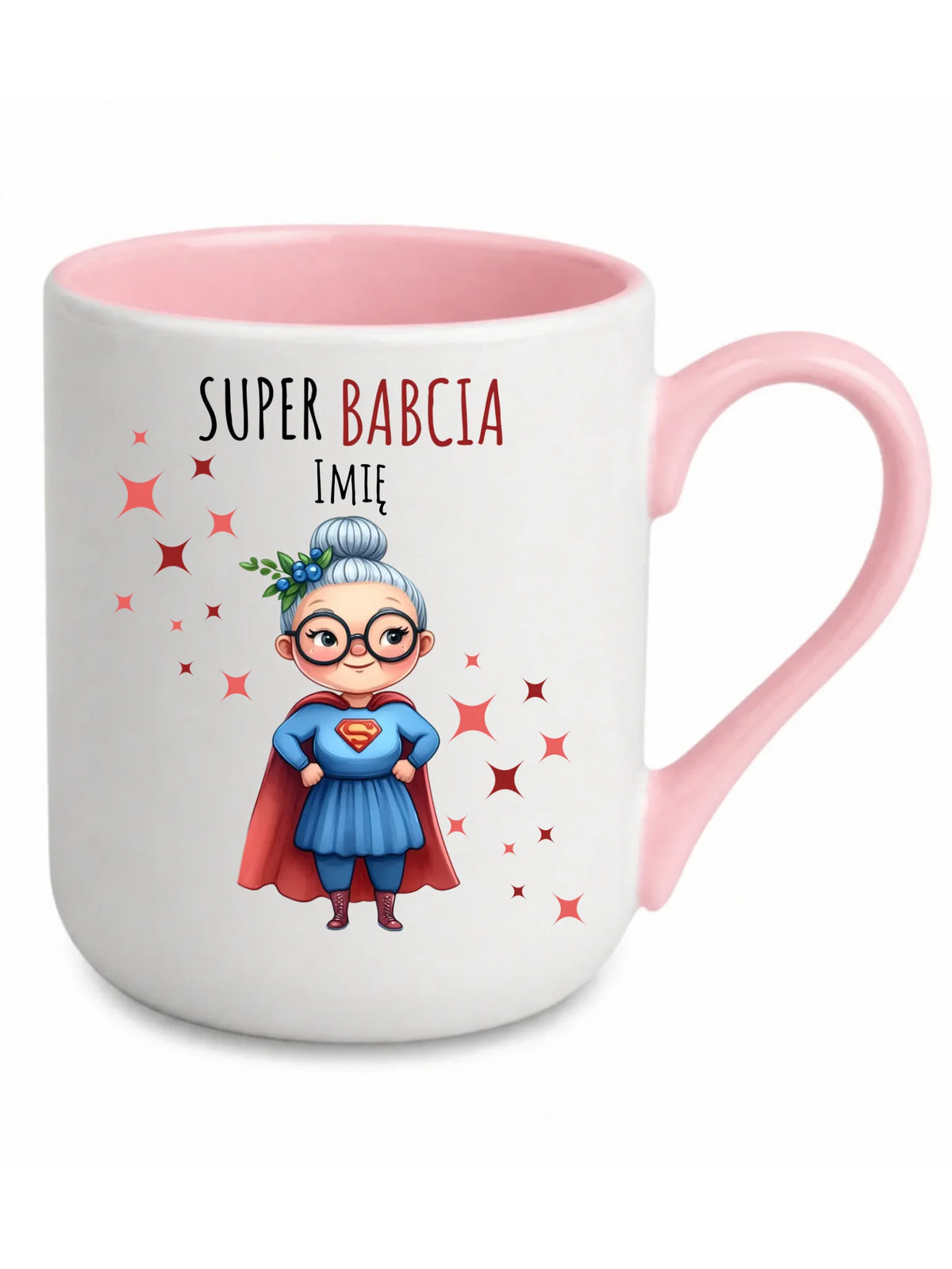 Kubek elegant dla babci - Super Babcia - personalizowany B02