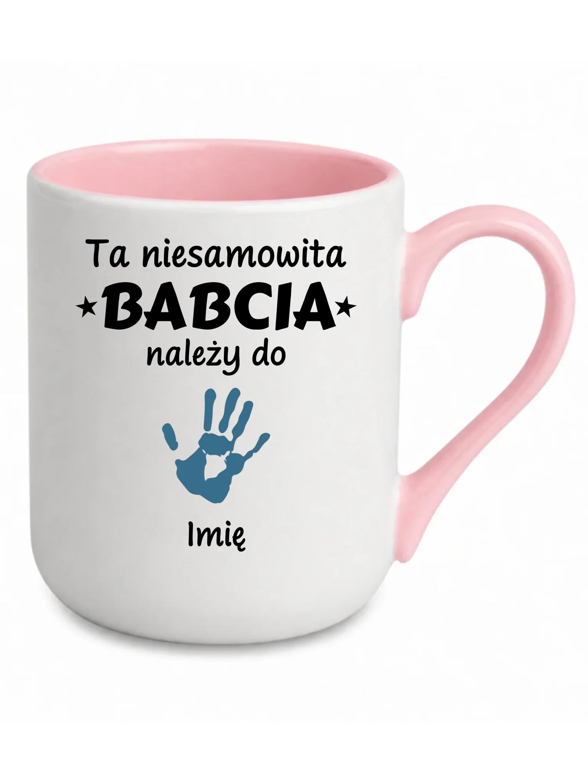 Kubek elegant dla babci - Babcia należy do wnuków 1–6 imion – personalizowany B33