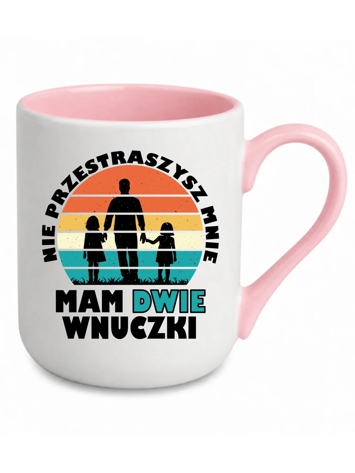 Kubek elegant dla dziadka - Nie przestraszysz mnie mam dwie wnuczki D41