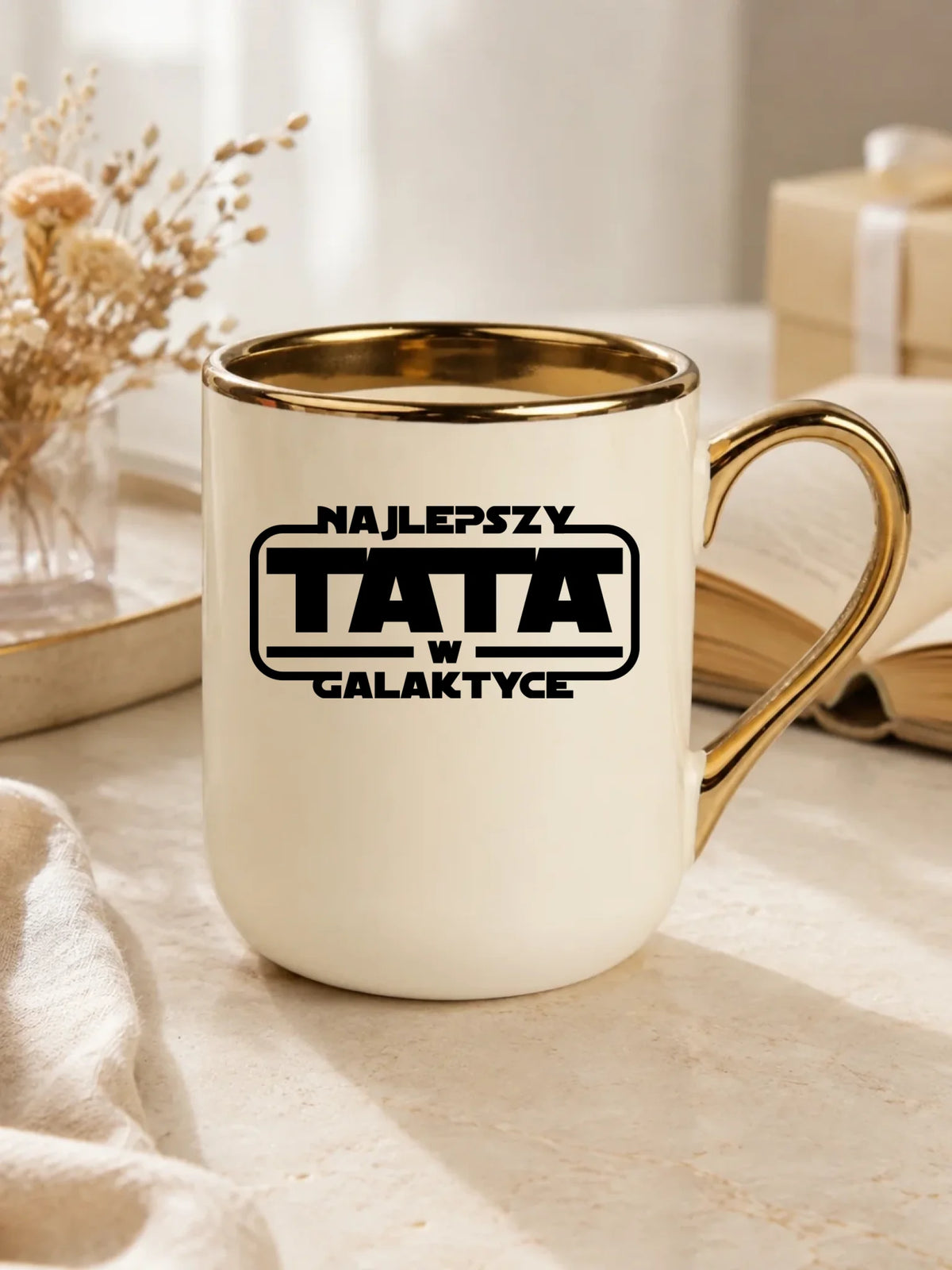 Kubek elegant dla taty - Najlepszy Tata w galaktyce DT30