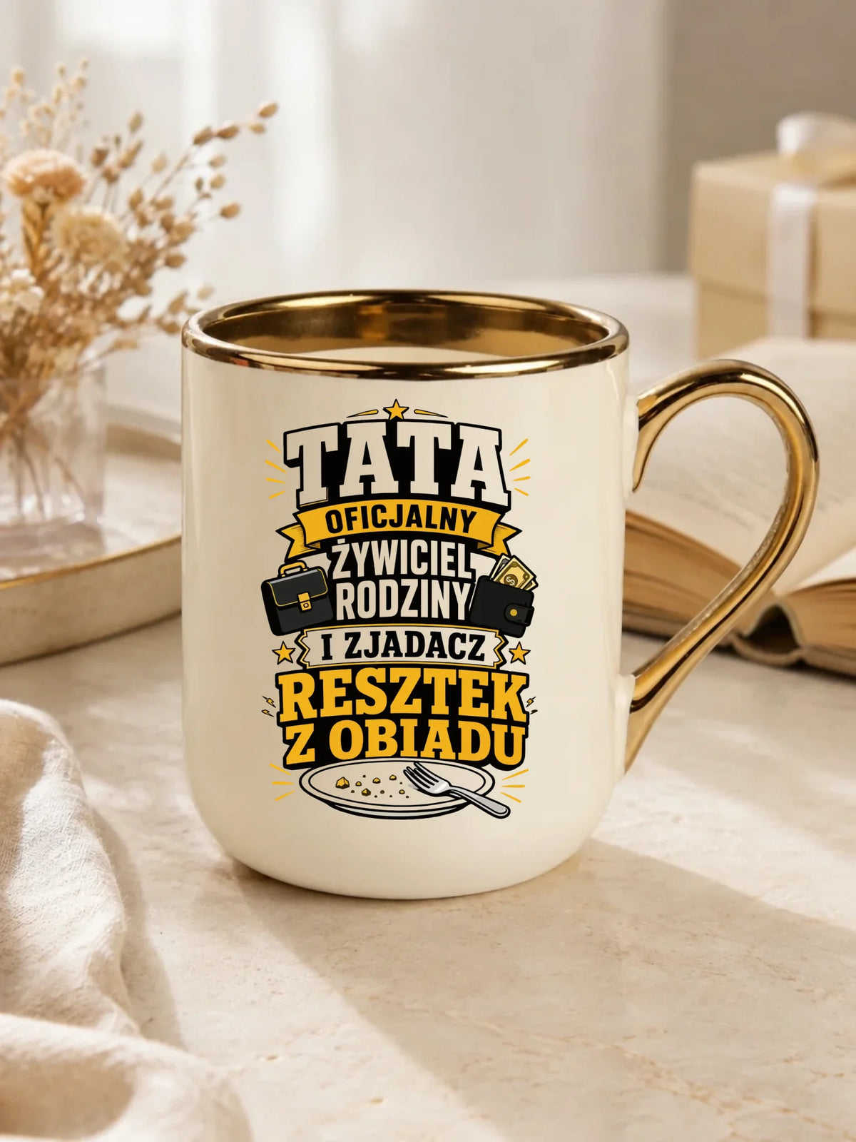 Kubek elegant dla taty - Tata oficjalny żywiciel rodziny DT34