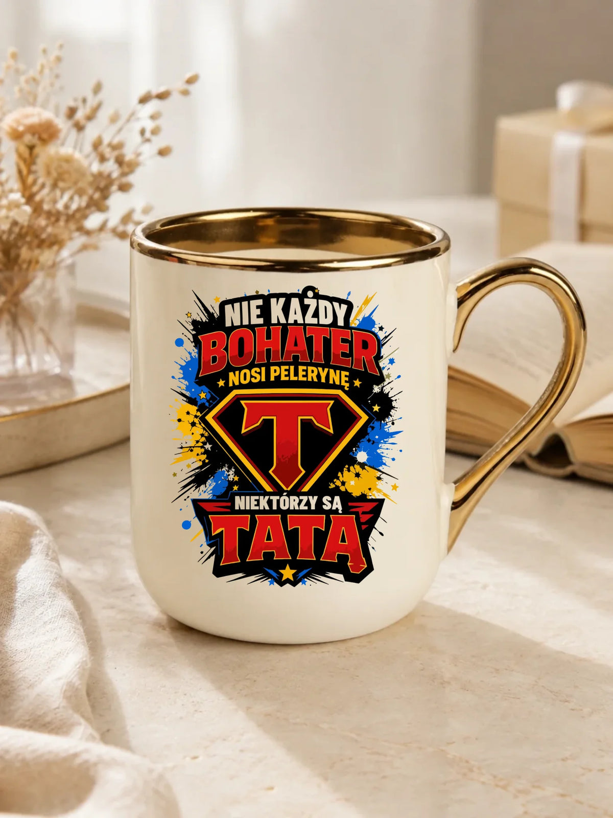 Kubek elegant dla taty - Nie każdy bohater nosi pelerynę DT29