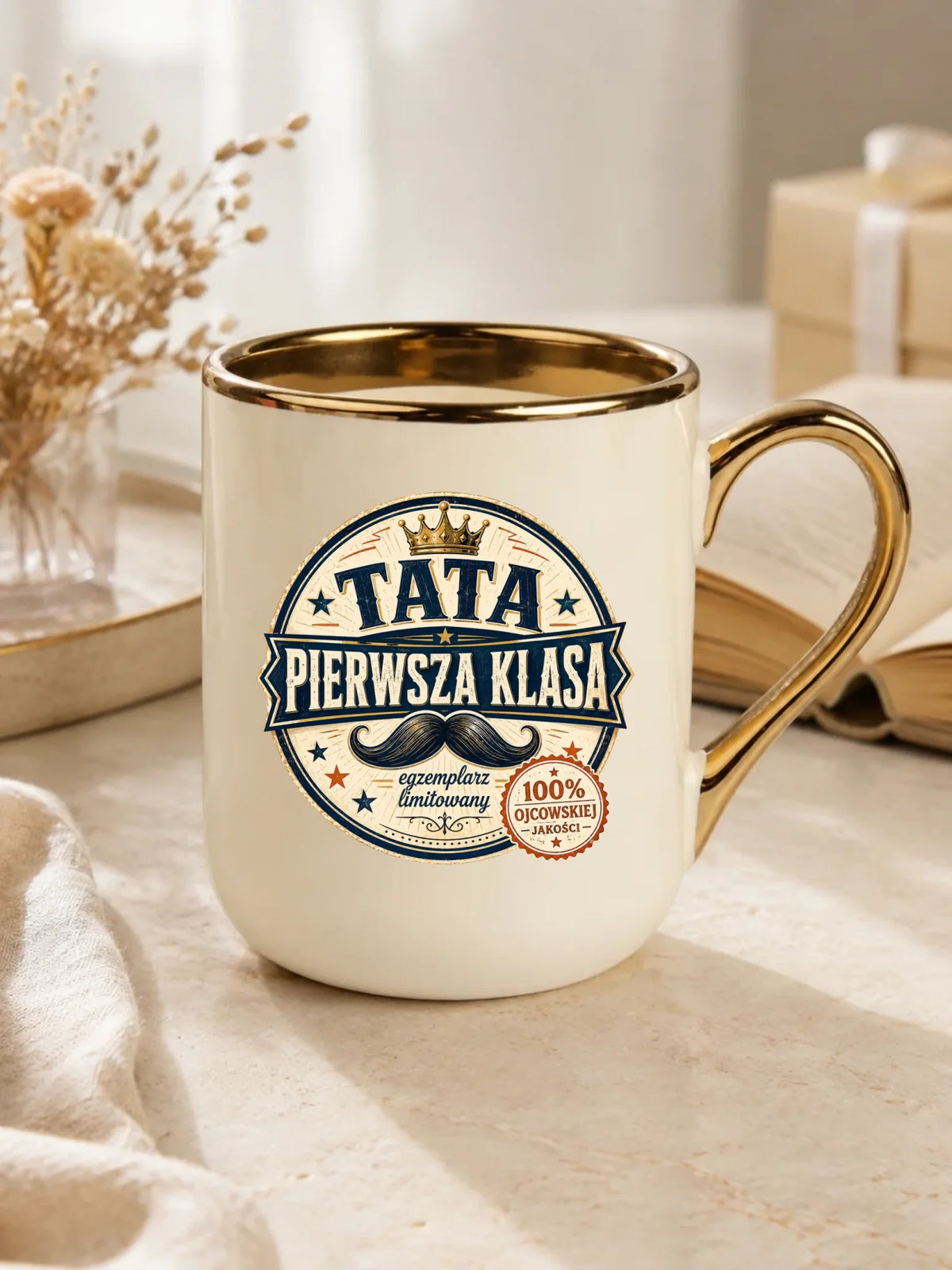 Kubek elegant dla taty - Tata pierwsza klasa DT16