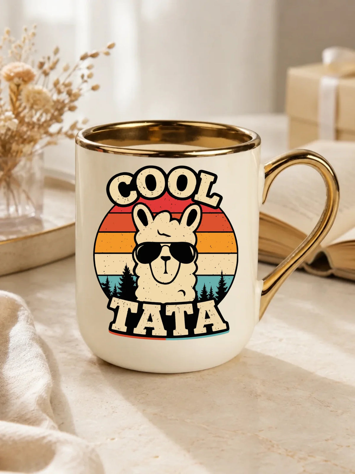 Kubek elegant dla taty - Lama w okularach Cool tata DT04