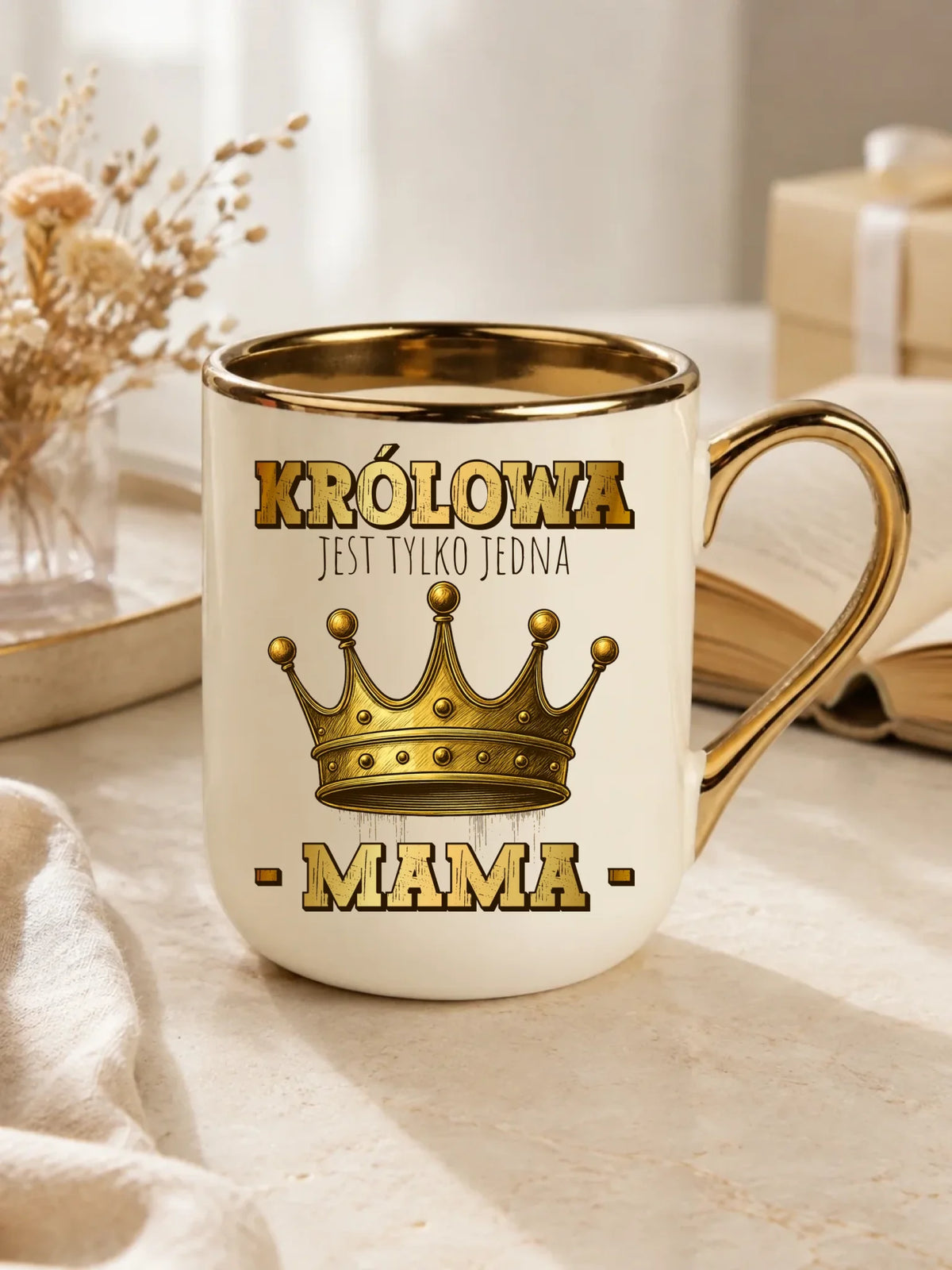 Kubek elegant dla mamy - Królowa jest tylko jedna Mama DM13