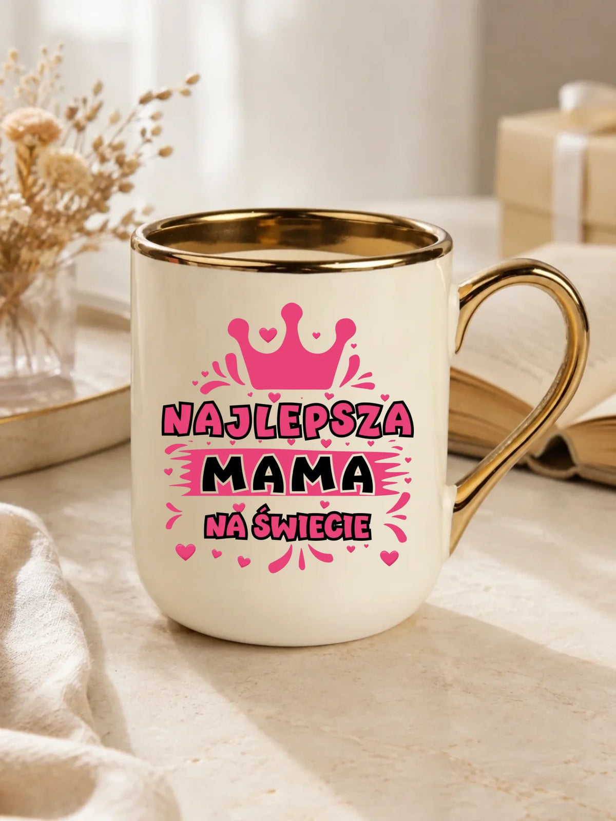 Kubek elegant dla mamy - Najlepsza mama na Świecie DM08
