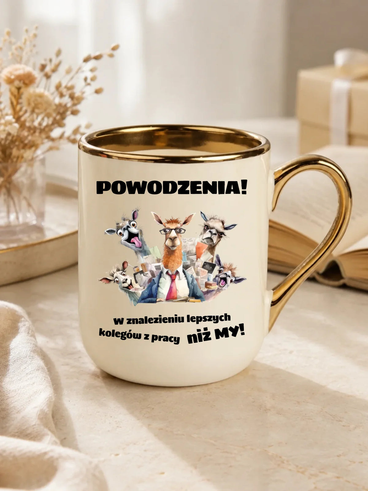 Kubek elegant na odejście z pracy - Powodzenia w znalezieniu lepszych kolegów OP08