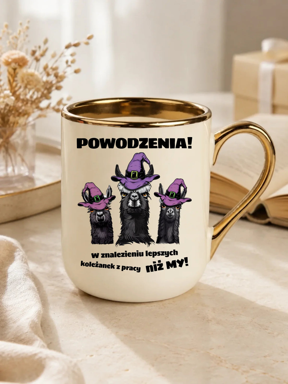 Kubek elegant na odejście z pracy - Powodzenia w znalezieniu lepszych koleżanek OP07