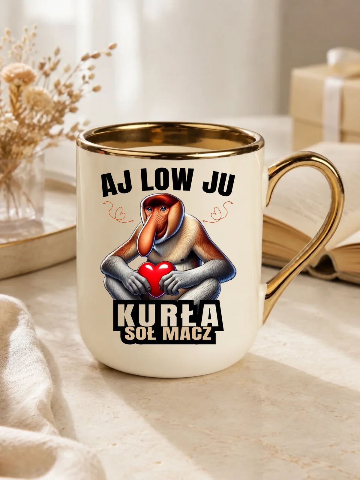 Kubek elegant dla par - Janusz nosacz - Aj low ju kurła W26