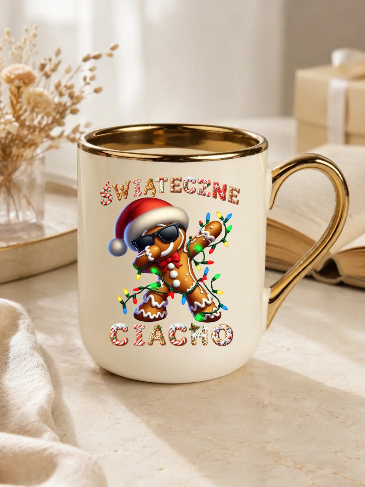 Kubek elegant świąteczny - Świąteczne Ciacho BN25