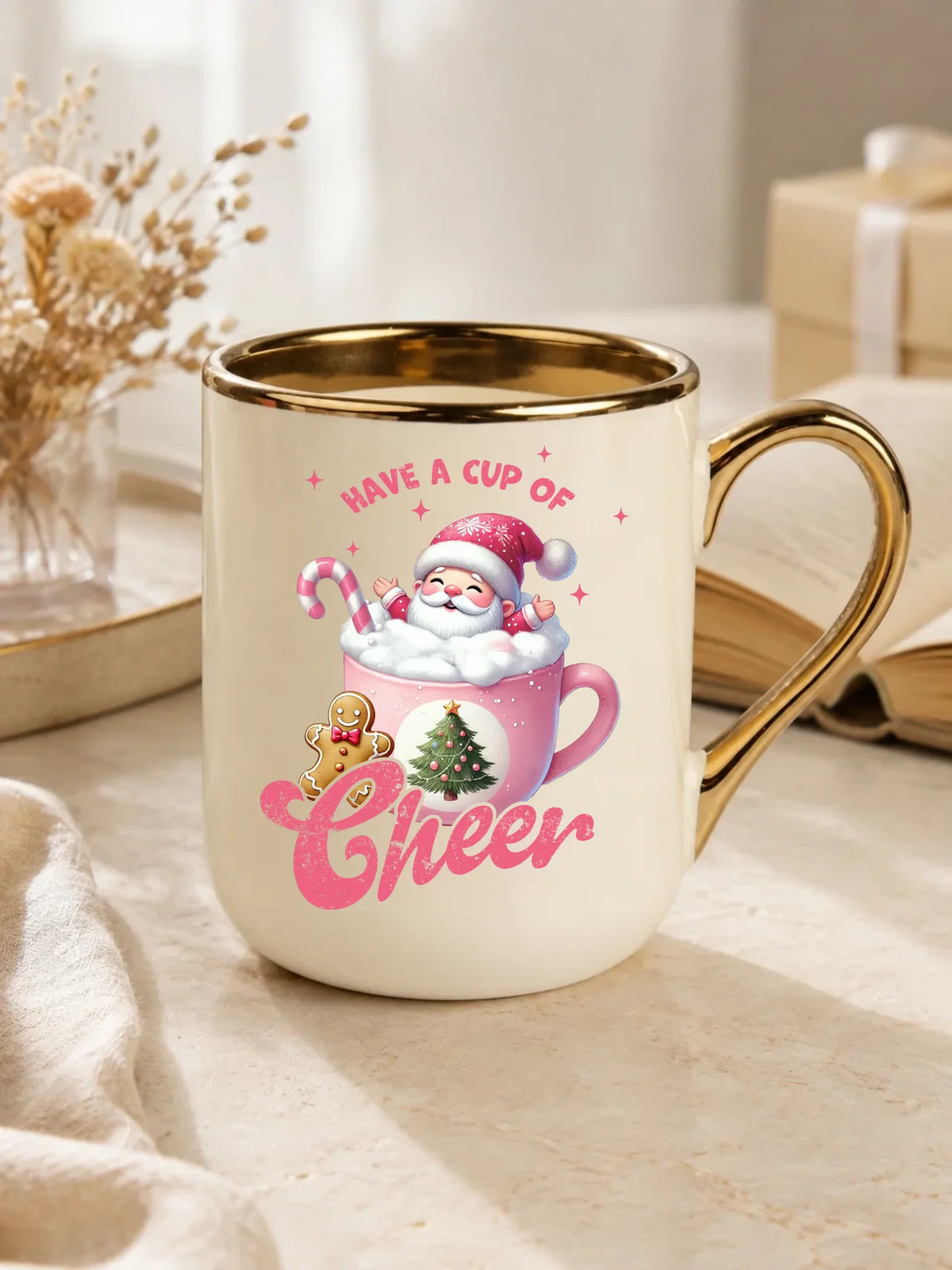 Kubek elegant świąteczny - Have a cup of cheer BN53