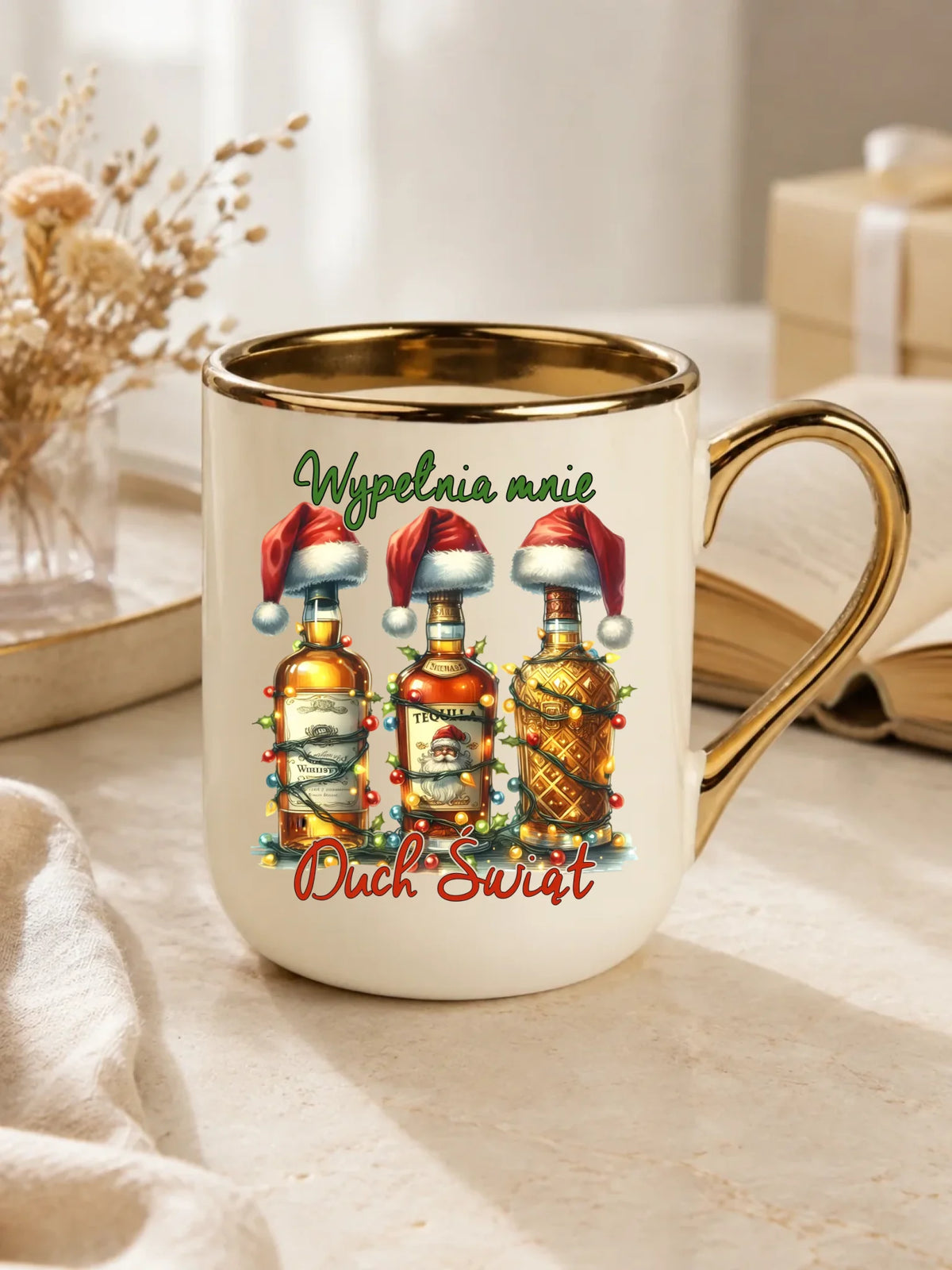 Kubek elegant świąteczny - Wypełnia mnie Duch Świąt BN69