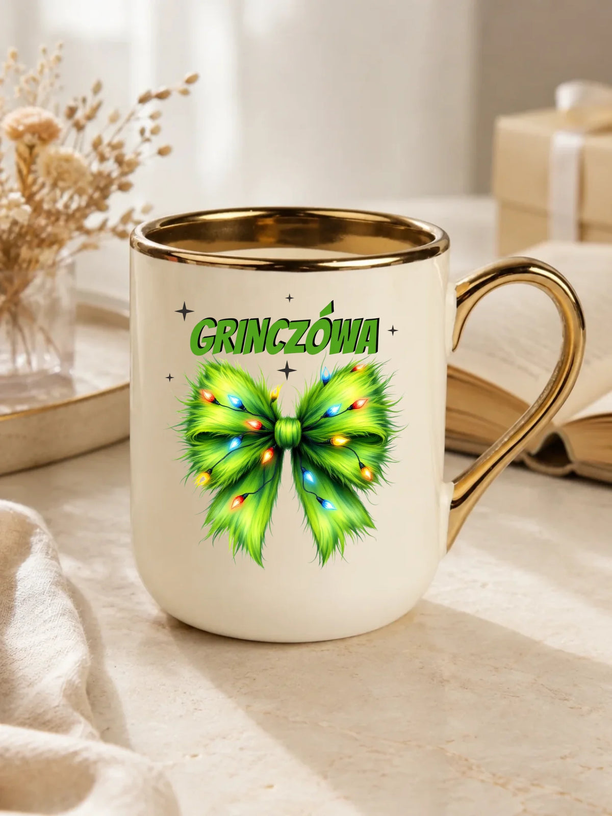 Kubek elegant świąteczny - Grinczówa BN114
