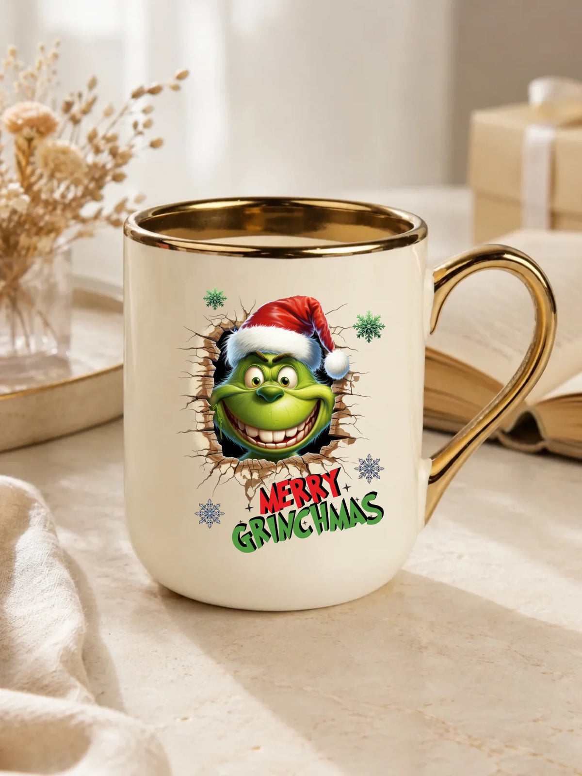 Kubek elegant świąteczny - Grinch - Merry Grinchmas BN113