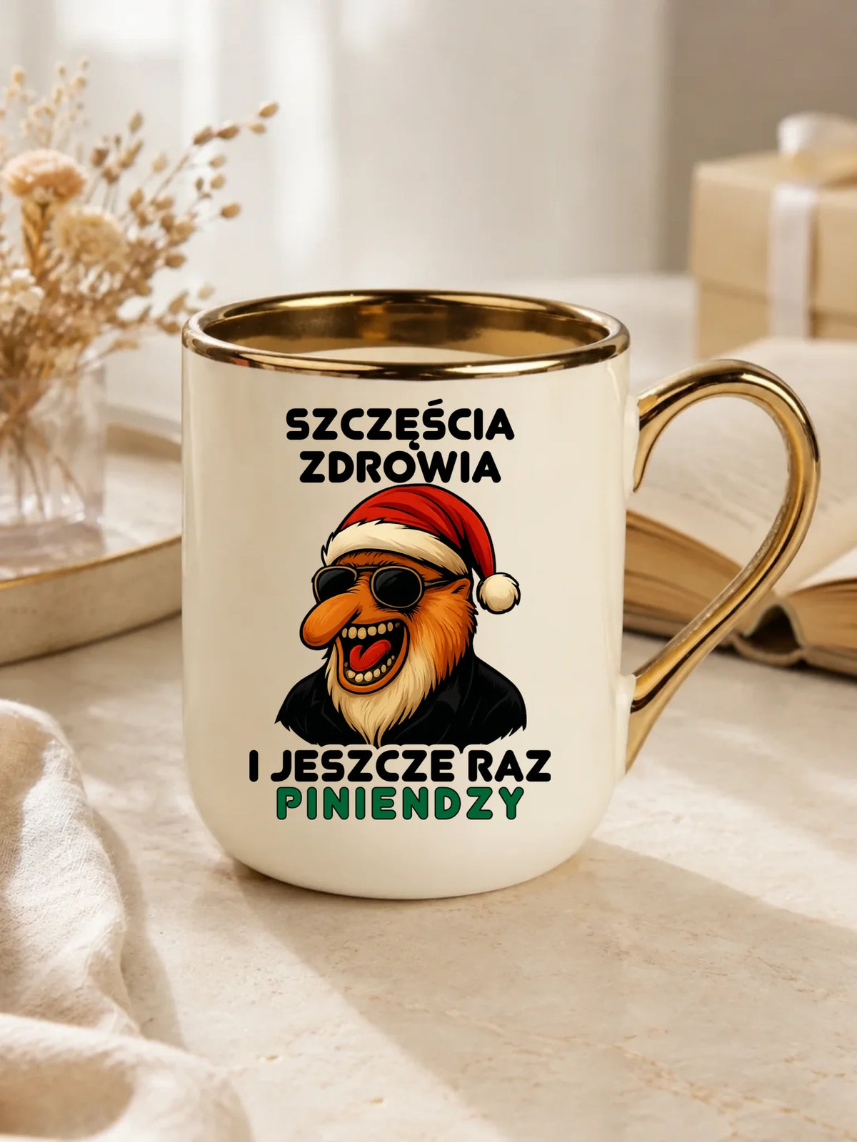 Kubek elegant świąteczny - Janusz Nosacz - I jeszcze raz piniendzy BN111