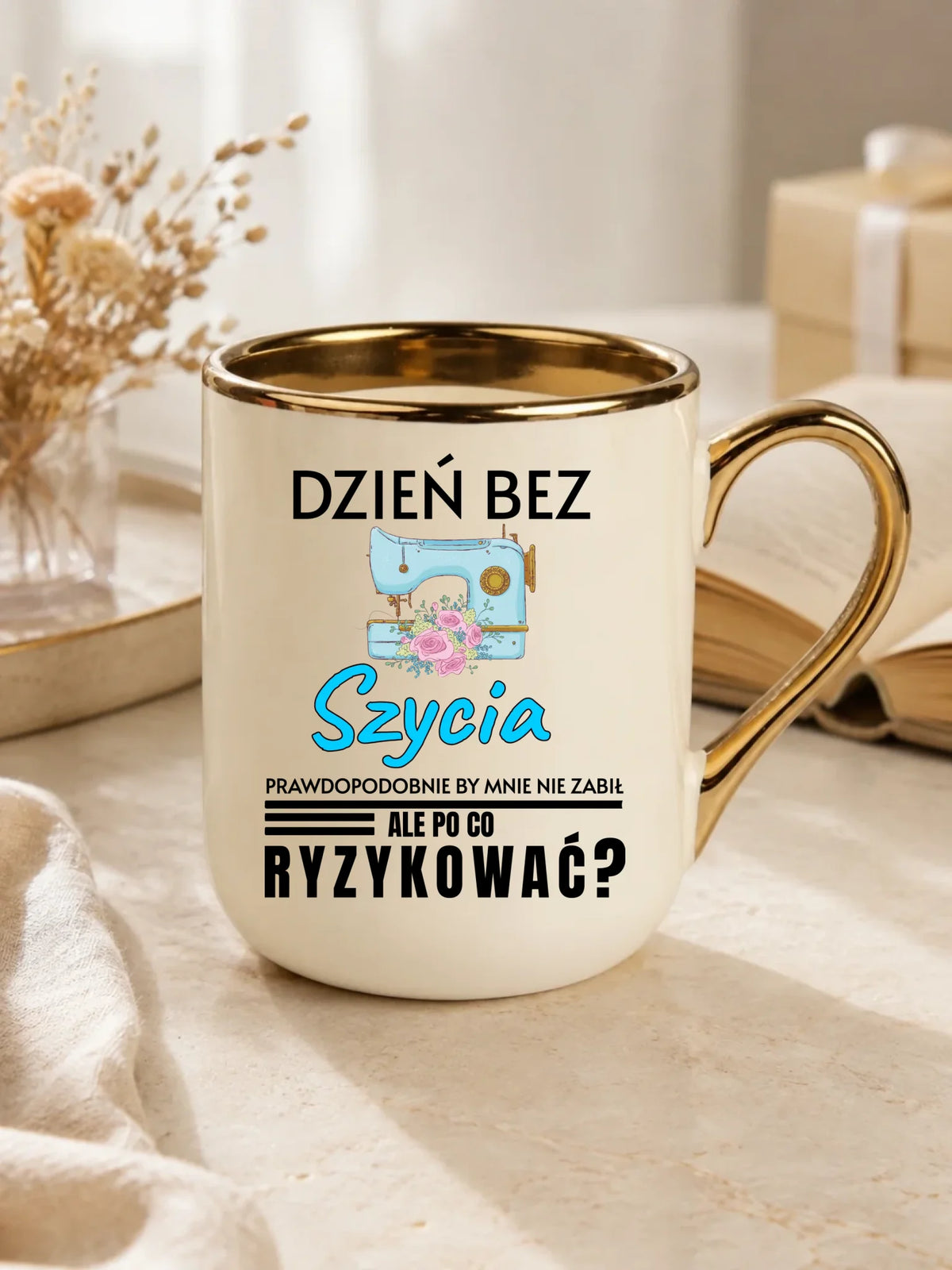 Kubek elegant szyciowy dla krawcowej - Dzień bez szycia HS24