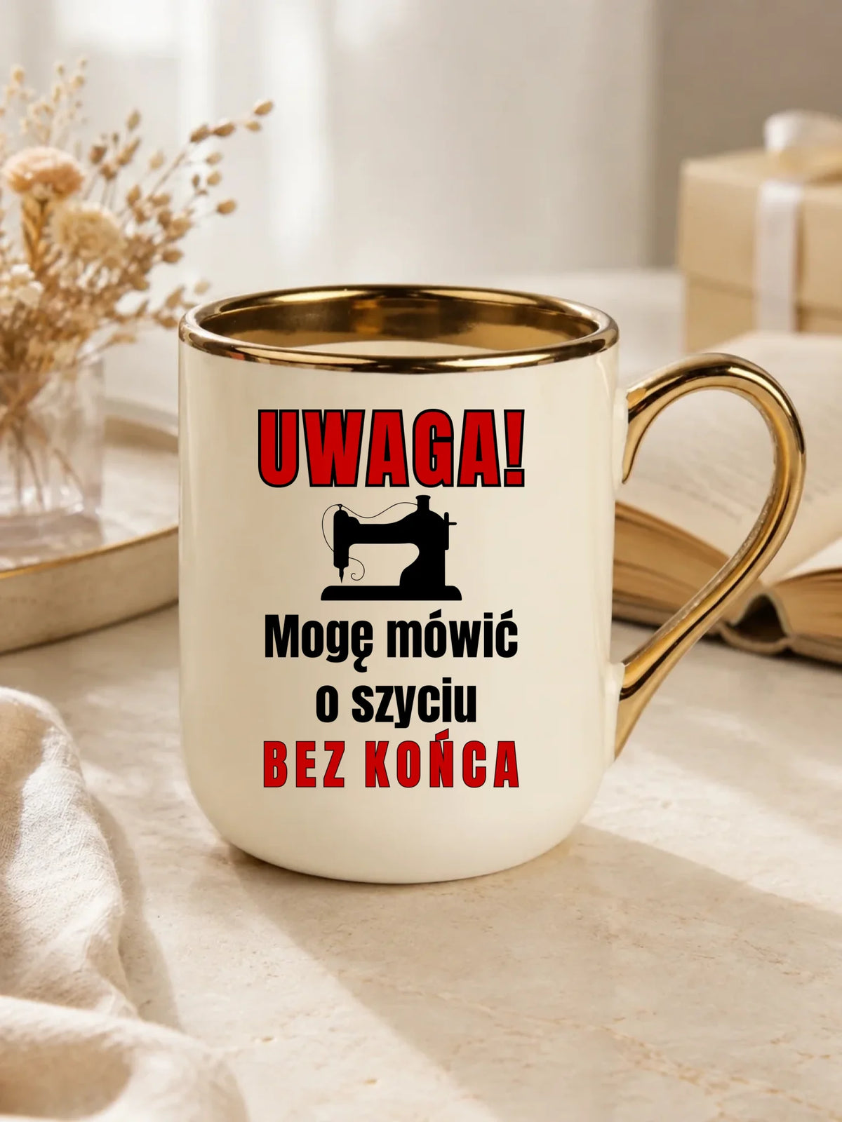Kubek elegant szyciowy dla krawcowej - Mówić o szyciu bez końca HS19