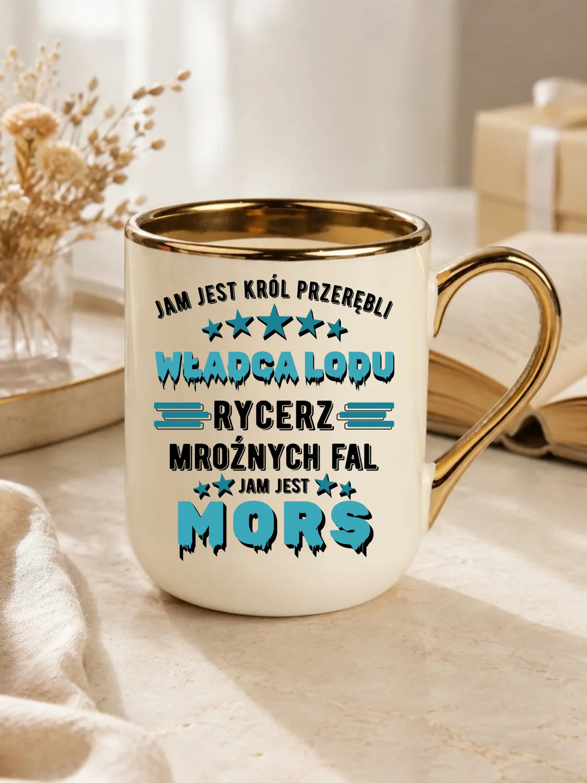 Kubek elegant - prezent dla morsa - Jam jest Król przerębli Jam jest mors HM13