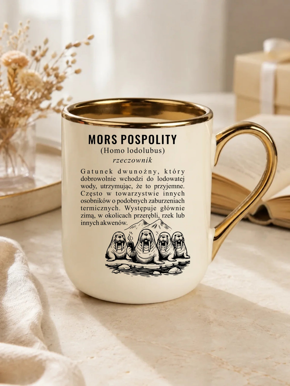 Kubek elegant - prezent dla morsa - Mors pospolity [Homo lodolubus] HM12